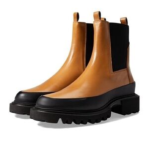 AllSaints Women's Brown Harlee Lug Sole Chelsea Boots
